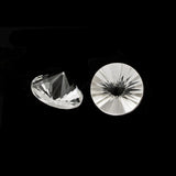 Crystal Quartz round cone cut - 8mm