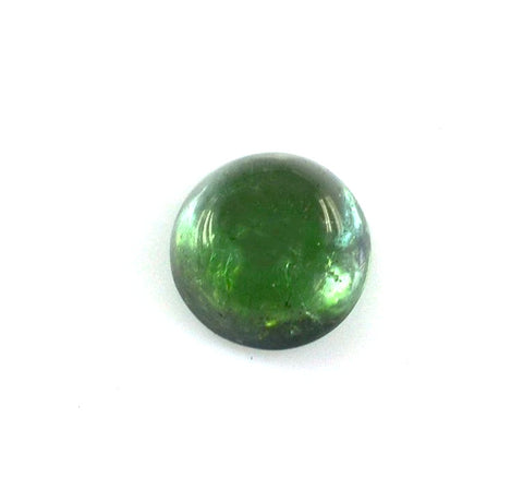 Green tourmaline round cabochon 5mm loose gemstone