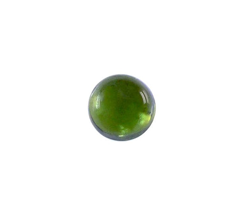 green tourmaline round cabochon 6mm 