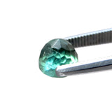 tourmaline green cabochon round rose-cut 6mm genuine jewel