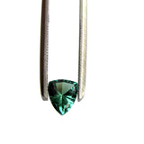 tourmaline green trillion cut 6x5mm coloured gemstone