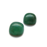 emerald cabochon cushion 8mm loose jewel