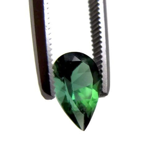 green tourmaline pear cut 8x5mm loose gemstone