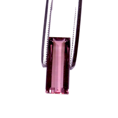 Tourmaline pink baguette cut 12x5mm genuine loose gemstone