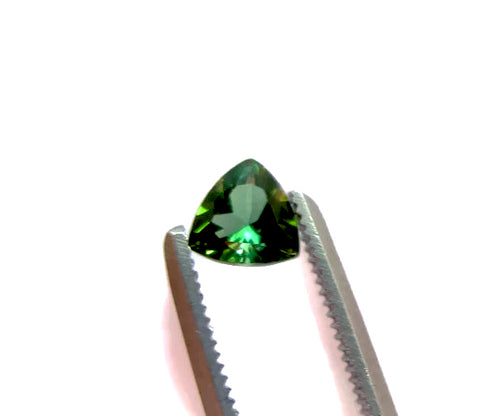 green tourmaline trillion cut 5mm gemstone