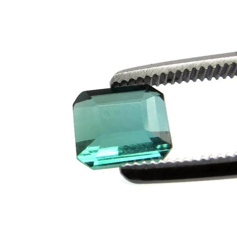 genuine light green tourmaline emerald octagon cut 6x5.5mm gemstone