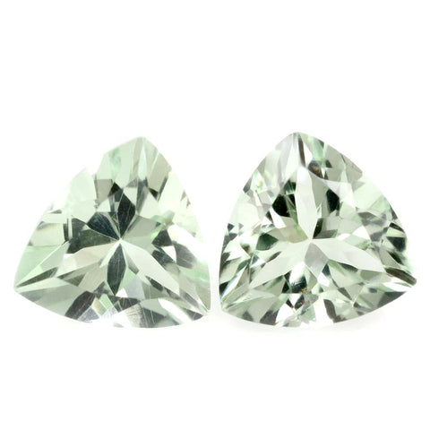 green amethyst trillion 5mm loose gemstone