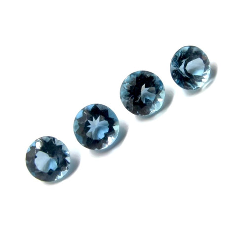 aquamarine round 5mm loose gemstone extra aquality AAAA