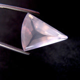 rose quartz pendulum step-cut 18x15mm loose stone