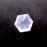 rose quartz hexagon step-cut 10mm loose gemstone
