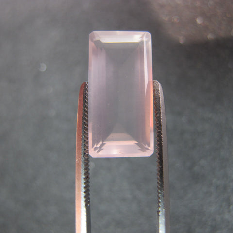 rose quartz baguette cut 16x8mm loose gemstone