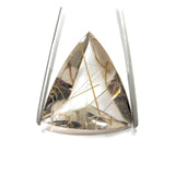 rutile quartz golden trillion cut 25mm extra quality beautiful gem