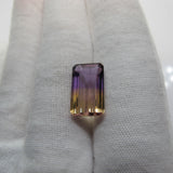 ametrine bi-color purple yellow emerald octagon 14mm genuine jewel