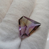 ametrine purple yellow 18mm pentagon free form loose gemstone