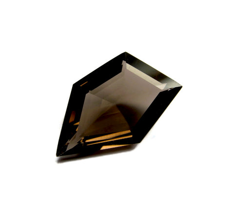 smoky quartz brown free-form pentagon 9mm loose gemstone