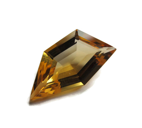 citrine golden yellow pentagon free-form 9mm loose gemstone