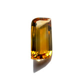 citrine golden yellow navette free-form 20x10mm precious stone
