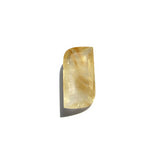 golden rutile quartz navette free-form 20mm precious stone