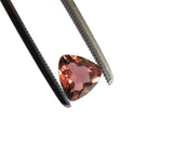 tourmaline trillion red 6.5mm gemstone