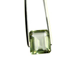 green quartz prasiolite octagon emerald cut 12x10mm gemstone