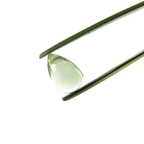 green amethyst prasiolite drop cut 12x8mm loose gemstone