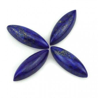 Lapis Lazuli marquise cut cabochon - 18 x 6 mm