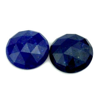 Lapis Lazuli round rose cut cabochon - 12 mm