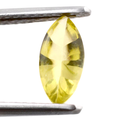 lemon quartz marquise concave buff-top 10x5mm natural gemstone