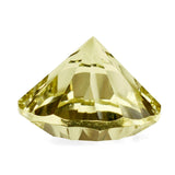 lemon quartz round concave cut 10mm genuine jewel