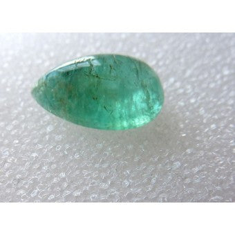 Emerald Cabochon Pear Shape - 12 x 8 mm