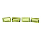 Peridot baguette cut 6x3mm loose gemstone