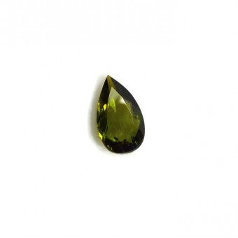 Green Brownish Tourmaline -  Pear Shape - 11 x 6  mm