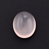 Natural rose quartz oval cut cabochon 12x10mm loose gem