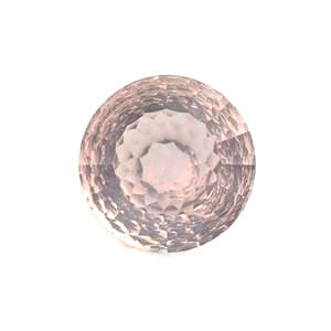 natural rose quartz round net-cut 15mm loose gemstone 