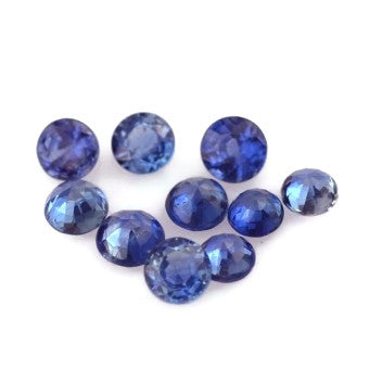 natural sapphire round cut 3.5mm loose gemstones