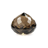 Natural smokey quartz round portuguese cut 12mm loose jewel