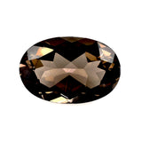 smoky quartz brown oval cut 22x16mm loose stone