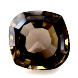 smoky quartz brown oval step-cut 14mm fancy loose gemstone