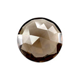 smoky quartz round cabochon gemstone
