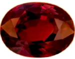 red tourmaline oval cut 8x6mm gemstone