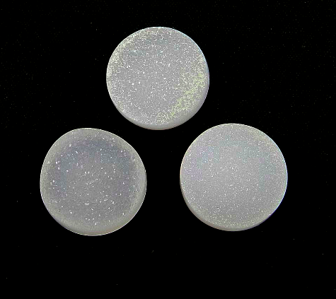 drusy round cut 10mm white loose gemstone