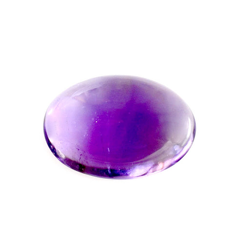 Natural amethyst cabochon oval shape 18x12mm loose stone