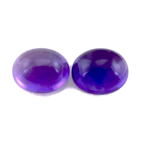 purple amethyst oval cut cabochon 10x8mm loose gemstone