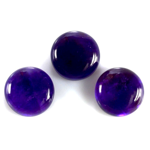 purple amethyst round cabochon 6mm loose gemstone
