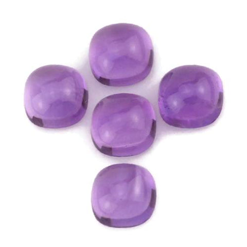 amethyst purple cushion cabochon 9mm loose gemstone