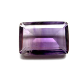 amethyst purple bi-colour baguette cut 24x16mm 24.55 carats stone