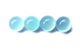 aquamarine round cabochon cut 8mm natural gemstone