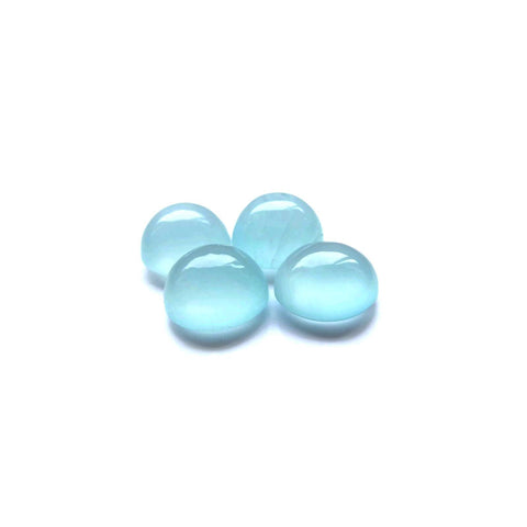 aquamarine round cabochon cut 8mm genuine jewel