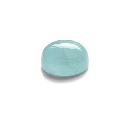 aquamarine blue cabochon oval cut gemstone 12x10mm natural gemstone