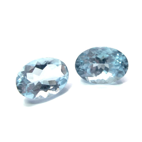 aquamarine blue oval cut 7x5mm natural stone